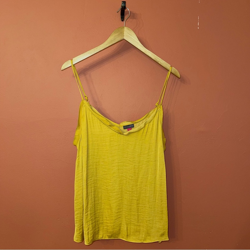 Vince Camuto Yellow Spaghetti Strap Top